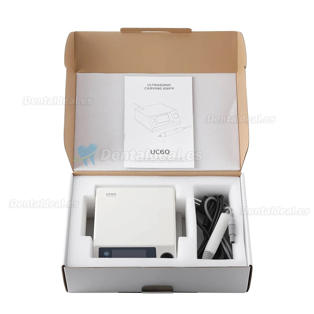 UC60 Cortador Ultras&oacute;nico Dental Port&aacute;til de Mano con 5 Piezas de Cuchillas